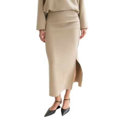 пола,дамски,поли,и,рокли,scotch,&,soda,ufs01663f,midi,skirt,beige,(aluminum)