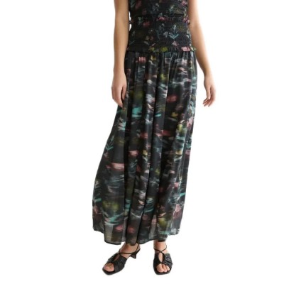 пола,дамски,поли,и,рокли,scotch,&,soda,ufs01664f,long,skirt,black,(glitch,dream,forest,night)