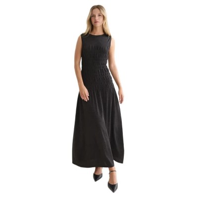 рокля,дамски,поли,и,рокли,scotch,&,soda,ufu01640t,sleeveless,long,dress,black,(meteorite)