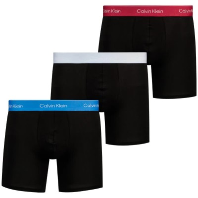 мъжко,бельо,calvin,klein,lv00nb4394,slips,3,units,black,(black,poseidon,blue,plein)