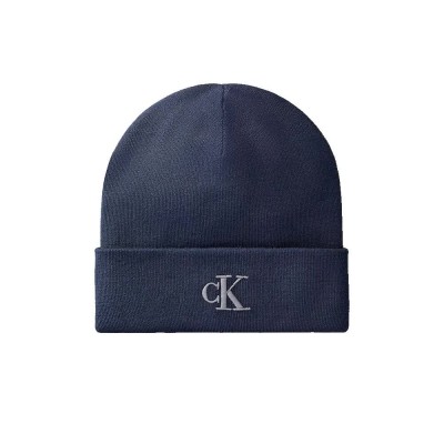 шапка,всички,шапки,calvin,klein,lv04d8020g,beanie,blue,(blue,nights)