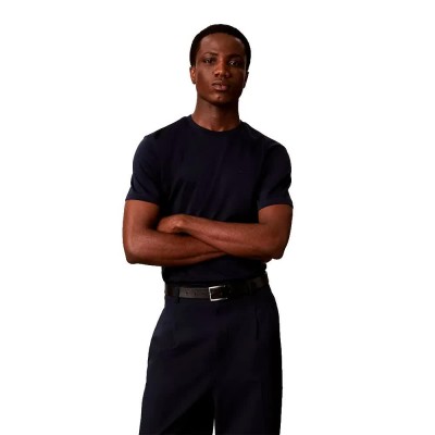 тениска,мъжки,тениски,дамски,тениски,calvin,klein,supima,short,sleeve,t,shirt,blue,(dark,sapphire)