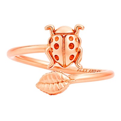 бижутерия,alex,and,ani,chap,rs,ladybug,ring,orange,(pink)