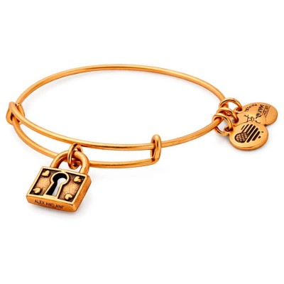бижутерия,alex,and,ani,lock,bracelet,golden,(gold)