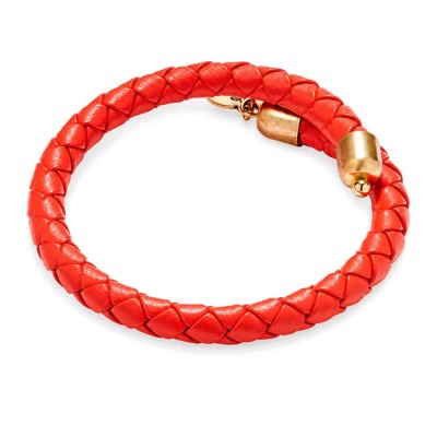 бижутерия,alex,and,ani,red,leather,bracelet,orange,(red)