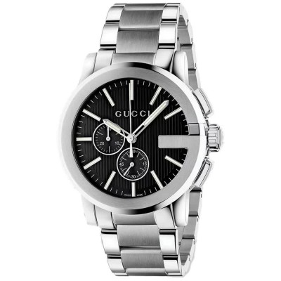часовник,часовници,gucci,ya101204,44mm,5atm,quartz,analogical,watch,silver,(grey,black,sapphire)