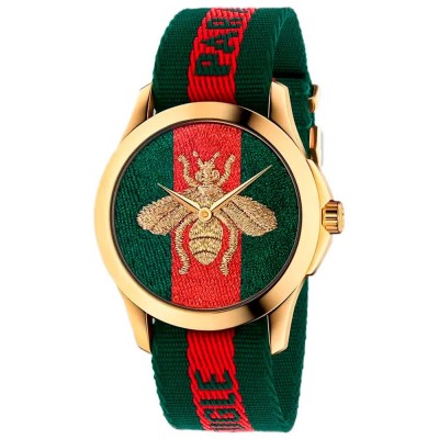 часовник,часовници,gucci,ya126487b,38mm,5atm,quartz,analogical,watch,golden,(multicolor,multicolor,sapphire)