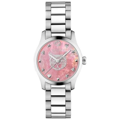 часовник,часовници,gucci,ya1265013,27mm,5atm,quartz,analogical,woman,watch,silver,(grey,pink,sapphire)