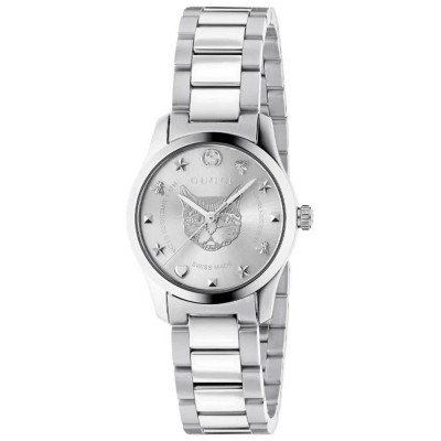 часовник,часовници,gucci,ya126595,27mm,5atm,quartz,analogical,woman,watch,silver,(grey,grey,sapphire)