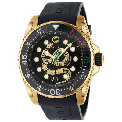 часовник,часовници,gucci,ya136219,45mm,20atm,quartz,analogical,watch,golden,(black,black,sapphire)