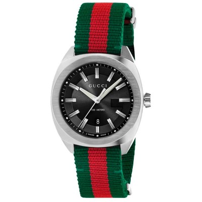 часовник,часовници,gucci,ya142305,41mm,10atm,quartz,analogical,watch,multicolor,(green.red,black,sapphire)