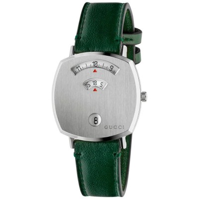 часовник,часовници,gucci,ya157406,35mm,3atm,quartz,analogical,watch,silver,(green,grey,sapphire)