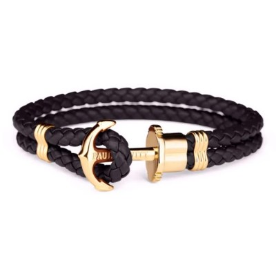 бижутерия,paul,hewitt,ph,l,g,b,s,15,16cm,bracelet,golden,(black)