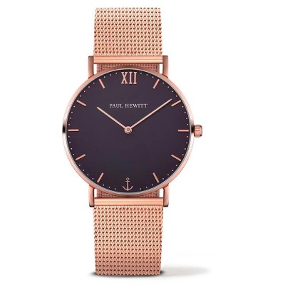 часовник,часовници,paul,hewitt,sa,r,sm,b,4s,36mm,5atm,quartz,analogical,watch,golden,(pink,black,sapphire)