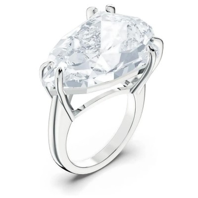 бижутерия,swarovski,5610379,ring,clear,(silver)