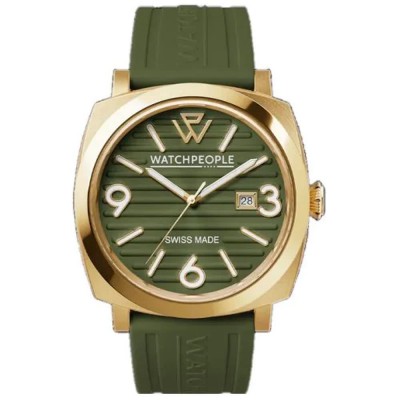 часовник,часовници,watchpeople,700999,45mm,10atm,quartz,analogical,woman,watch,golden,(green,green,mineral)