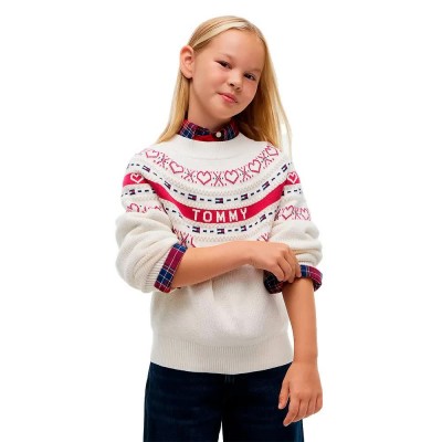 блуза,мъжки,пуловери,дамски,пуловери,tommy,hilfiger,intarsia,sweater,white,(ivory,petal)