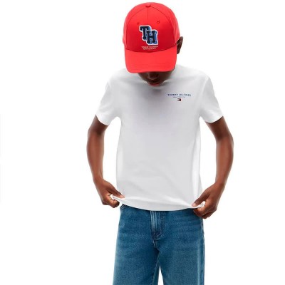 тениска,мъжки,тениски,дамски,тениски,tommy,hilfiger,kb0kb10646,short,sleeve,t,shirt,white,(white)