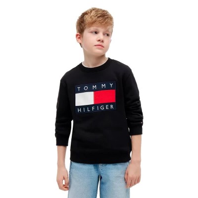 блуза,детски,блузи,tommy,hilfiger,ks0ks00709,sweatshirt,black,(black)