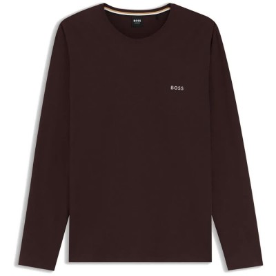 тениска,мъжки,тениски,дамски,тениски,boss,50515389,long,sleeve,t,shirt,brown,(dark,brown)