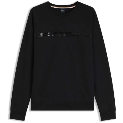 блуза,мъжки,пуловери,boss,authentic,10269562,sweatshirt,black,(black)