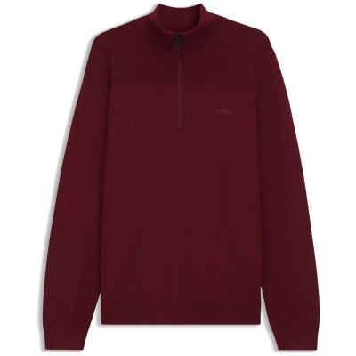 блуза,мъжки,пуловери,дамски,пуловери,boss,momentum,10273969,green,half,zip,sweater,red,(dark,pink)