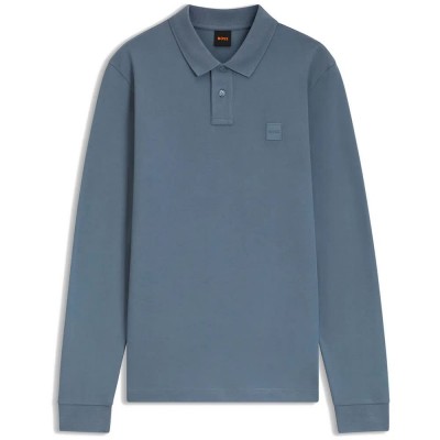 дамски,блузи,с,яка,мъжки,блузи,с,яка,boss,passerby,10256683,orange,long,sleeve,polo,blue,(medium,blue)