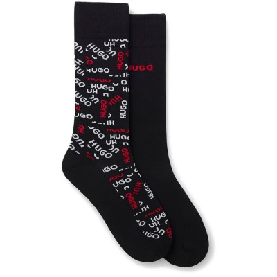 чорапи,мъжки,чорапи,дамски,чорапи,hugo,50568556,red,socks,2,pairs,black,(black)