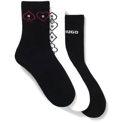 чорапи,мъжки,чорапи,дамски,чорапи,hugo,50569351,red,socks,3,pairs,white,black,(open,miscellaneous)