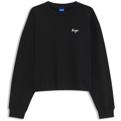 блуза,дамски,блузи,hugo,damaswee,10283345,blue,sweatshirt,black,(black)