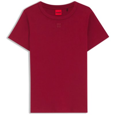 тениска,мъжки,тениски,дамски,тениски,hugo,deloris,10258222,red,short,sleeve,t,shirt,red,(open,red)