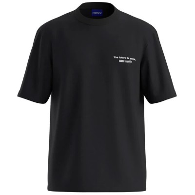 тениска,мъжки,тениски,дамски,тениски,hugo,nobim,10258299,blue,t,shirt,black,(black)
