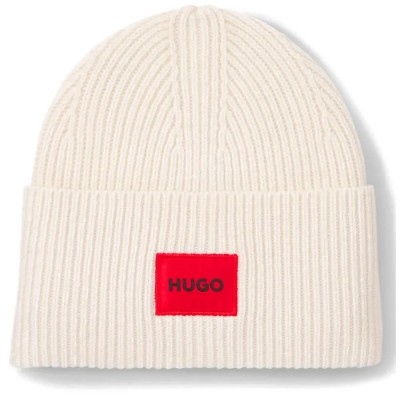 шапка,всички,шапки,hugo,saffa,10253885,red,beanie,white,(open,white)