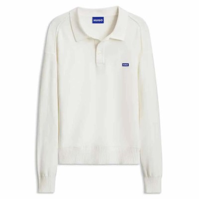 блуза,мъжки,пуловери,дамски,пуловери,hugo,san,patty,10282419,blue,sweater,white,(open,white)