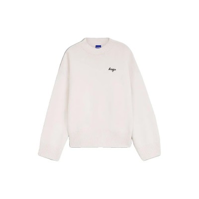 блуза,мъжки,пуловери,дамски,пуловери,hugo,shenny,10282065,blue,sweater,white,(open,white)