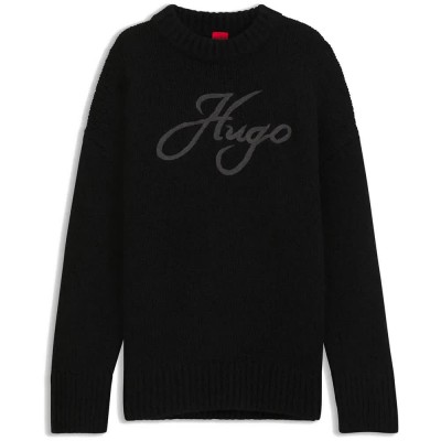 блуза,мъжки,пуловери,дамски,пуловери,hugo,sloguinny,10281978,red,sweater,black,(black)