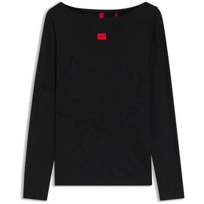 тениска,мъжки,тениски,дамски,тениски,hugo,thermal,10247604,red,long,sleeve,t,shirt,black,(black)