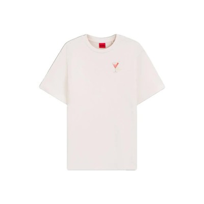 тениска,мъжки,тениски,дамски,тениски,hugo,vintage,26,10273257,red,short,sleeve,t,shirt,white,(natural)
