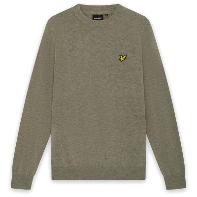 блуза,мъжки,пуловери,дамски,пуловери,lyle,&,scott,kn2114vc,sweater,green,(khaki,smoke,marl)