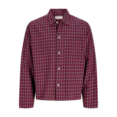 карирана,риза,дамски,ризи,мъжки,ризи,jack,&,jones,savona,austin,dobby,long,sleeve,shirt,red,(tibetan,red,checks)
