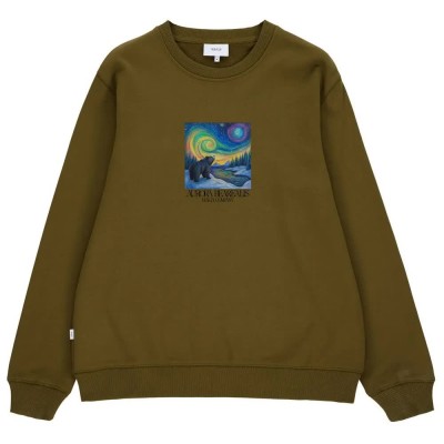 блуза,мъжки,пуловери,makia,bearealis,sweatshirt,green,(dark,olive)