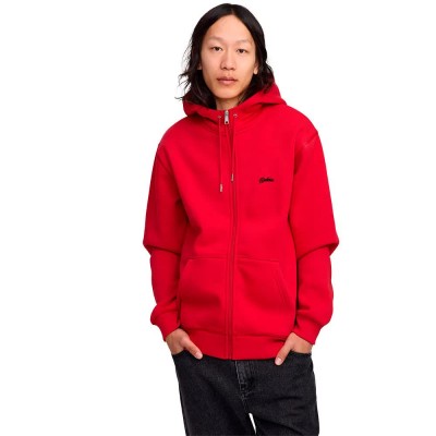 блуза,мъжки,пуловери,makia,hallmark,hooded,full,zip,sweatshirt,red,(red)