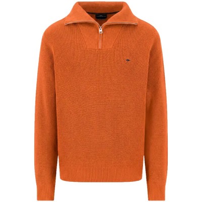 блуза,мъжки,пуловери,дамски,пуловери,fynch,hatton,1610902,half,zip,sweater,orange,(sienna)