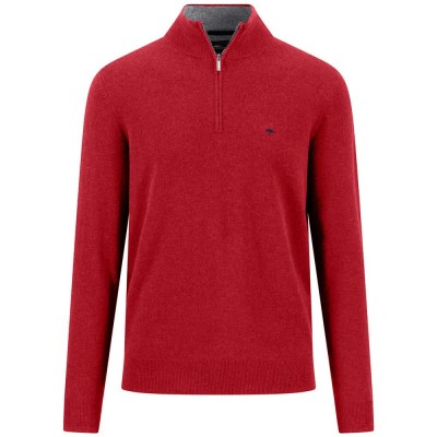 блуза,мъжки,пуловери,дамски,пуловери,fynch,hatton,1614802,half,zip,sweater,red,(brick)