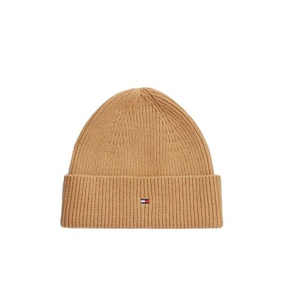шапка,всички,шапки,tommy,hilfiger,aw0aw19102,beanie,brown,(safari,canvas)