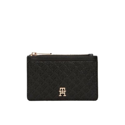 портфейли,и,портмонета,tommy,hilfiger,aw0aw19166,woman,wallet,black,(black)