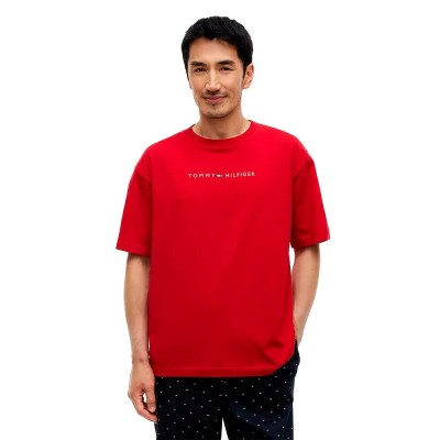 тениска,мъжки,тениски,дамски,тениски,tommy,hilfiger,cont,logo,short,sleeve,t,shirt,red,(medium,red)