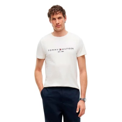 тениска,мъжки,тениски,дамски,тениски,tommy,hilfiger,mw0mw11797,short,sleeve,t,shirt,white,(ivory,petal,tonal)