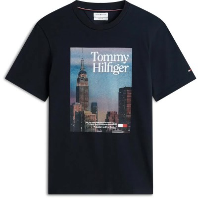 тениска,мъжки,тениски,дамски,тениски,tommy,hilfiger,new,york,landscape,short,sleeve,t,shirt,blue,(navy,blue)