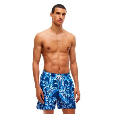 бански,гащета,мъжки,бански,костюми,tommy,hilfiger,um0um03491,swimming,shorts,blue,(vintage,tropical,floral,blue,jean)